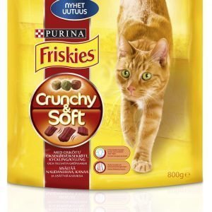 Purina Friskies Crunchy & Soft 800 G Nautaa