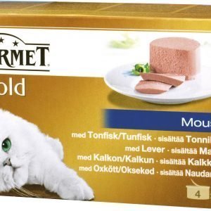 Purina Gourmet Gold 4x85 G Mousse -lajitelma Kissanruoka