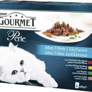 Purina Gourmet Perle 8 X 85 G Mini Fillets Kastikkeessa Lajitelma Kissanruoka