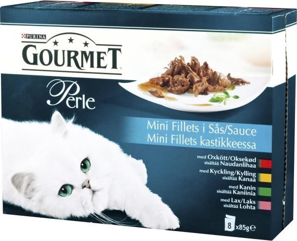 Purina Gourmet Perle 8 X 85 G Mini Fillets Kastikkeessa Lajitelma Kissanruoka