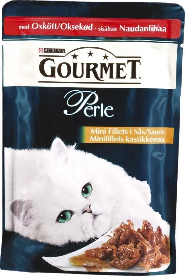 Purina Gourmet Perle 85 G Naudanlihaa Minifillets Kastikkeessa Kissanruoka