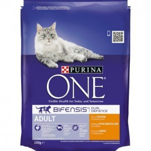 Purina One Kissanruoka 200 G Adult Kanaa Ja Täysjyväviljaa