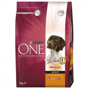 Purina One Koiranruoka 3kg Adult Kana-Riisi