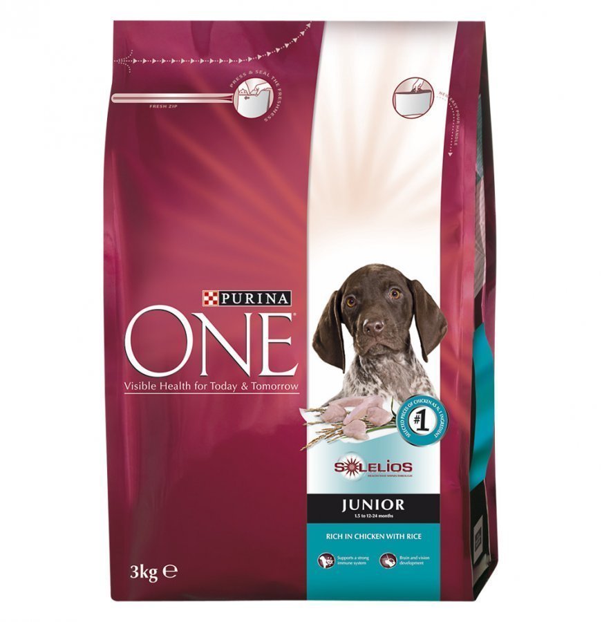 Purina one junior 3kg hot sale