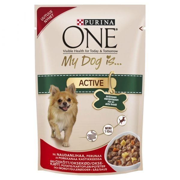 Purina One My Dog Is Active 100 G Koiranruoka Kastikkeessa