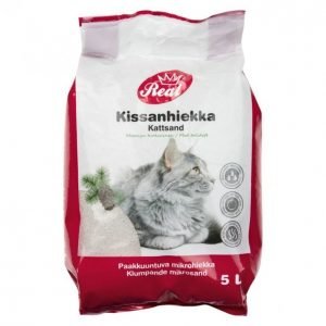 Real Cat Kissanhiekka 5l Mänty Paakkuuntuva