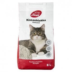 Real Cat Kissanhiekka 8l Paakkuuntumaton