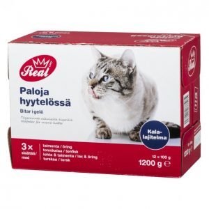 Real Cat Kissanruoka 12 X 100 G Kalalajitelma