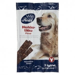 Real Dog Koiran Herkkutikku 3 Kpl 36 G Nauta