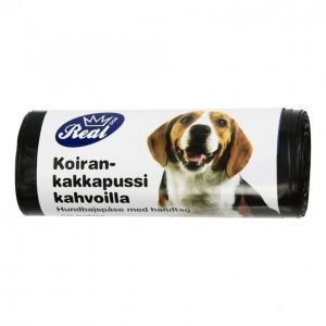 Real Dog Koirankakkapussi 50 Kpl Kahvalla