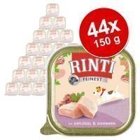 Rinti Finest -säästöpakkaus 44 x 150 g - lammas & peruna