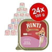 Rinti Gold Mini -säästöpakkaus 24 x 100 g - ankka & siipikarja