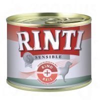 Rinti Sensible 6 x 185 g - naudanliha & riisi