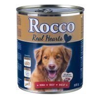 Rocco Real Hearts 6 x 800 g - kana & kanansydämet