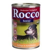 Rocco Senior 6 x 400 g - siipikarja & kaurahiutaleet