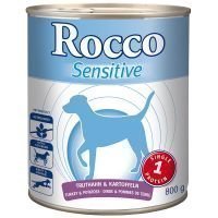 Rocco Sensitive 6 x 800 g - kalkkuna & peruna