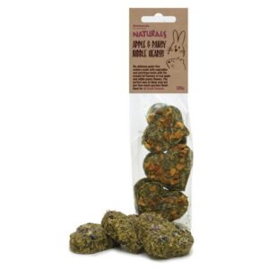 Rosewood Naturals Apple & Pansy Nibble Hearts 6 Pack