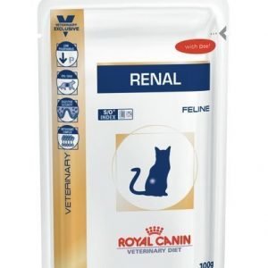 Royal Canin Veterinary Diets Cat Renal Beef Pouch 12x85 G