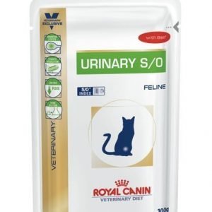 Royal Canin Veterinary Diets Cat Urinary S / O Beef Pouch 12x100 G