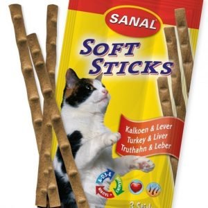 Sanal Soft Sticks Kalkkuna & Maksa 3 Tikkua
