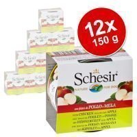 Schesir Fruit -säästöpakkaus 12 x 150 g - kana ja ananas