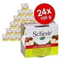 Schesir Fruit -säästöpakkaus 24 x 150 g - kana & omena