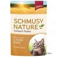 Schmusy Whole Food Flakes 22 x 100 g - kalkkuna & riisi