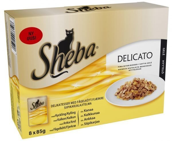 Sheba Delicato Siipikarjalajitelma 8 X 85 G Kissan Annospakkaukset