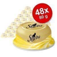Sheba Fine Fillets -säästöpakkaus 48 x 80 g - kananrintafileet