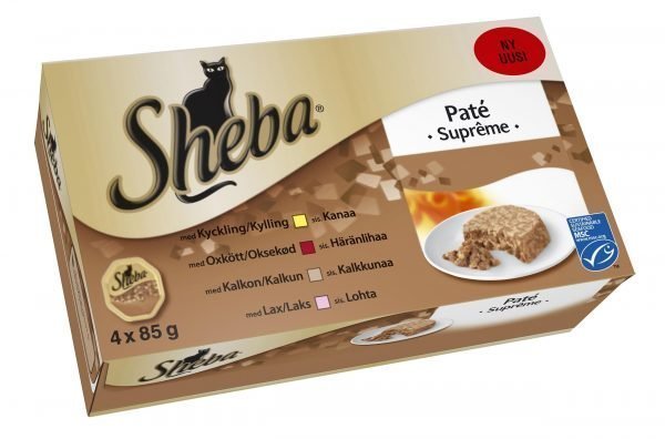 Sheba Paté Supreme 4 X 85 G Kissan Annospakkaukset
