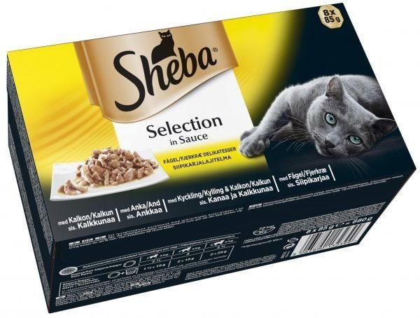 Sheba Selection Siipikarjalajitelma 8 X 85 G Kissan Annospakkaukset