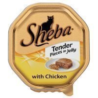 Sheba Tray Tender Pieces in Jelly 18 x 85 g - Chicken