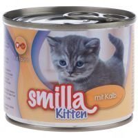 Smilla Kitten 6 x 200 g - vasikka