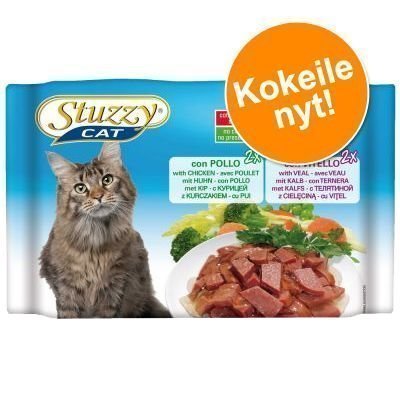 Stuzzy Cat Pouch -lajitelma 4 x 100 g - kana/vasikanliha