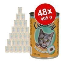 Säästöpakkaus: Catessy hyytelöllä 48 x 405 g - kana & kalkkuna