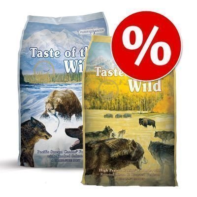 Taste of the Wild -koiranruokalajitelma: 2 x 13 kg - High Prairie + Pacific Stream