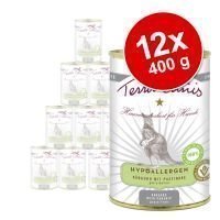 Terra Canis Hypoallergen -säästöpakkaus 12 x 400 g - hevosenliha ja maa-artisokka