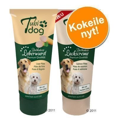 Tubidog-paketti: 75 g maksamakkaraa + 75 g lohitahnaa - 2 x 75 g