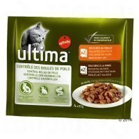 Ultima Cat Hairball - säästöpakkaus: 24 x 85 g