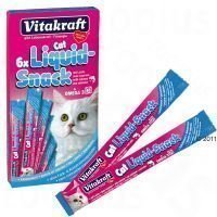 Vitakraft Cat Liquid-Snack Salmon + Omega 3 - säästöpakkaus: 24 x 15 g