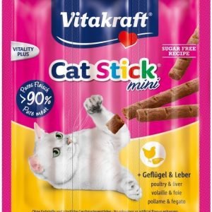 Vitakraft Cat Stick Mini Kana / Maksa 3 Kpl / Pakkaus