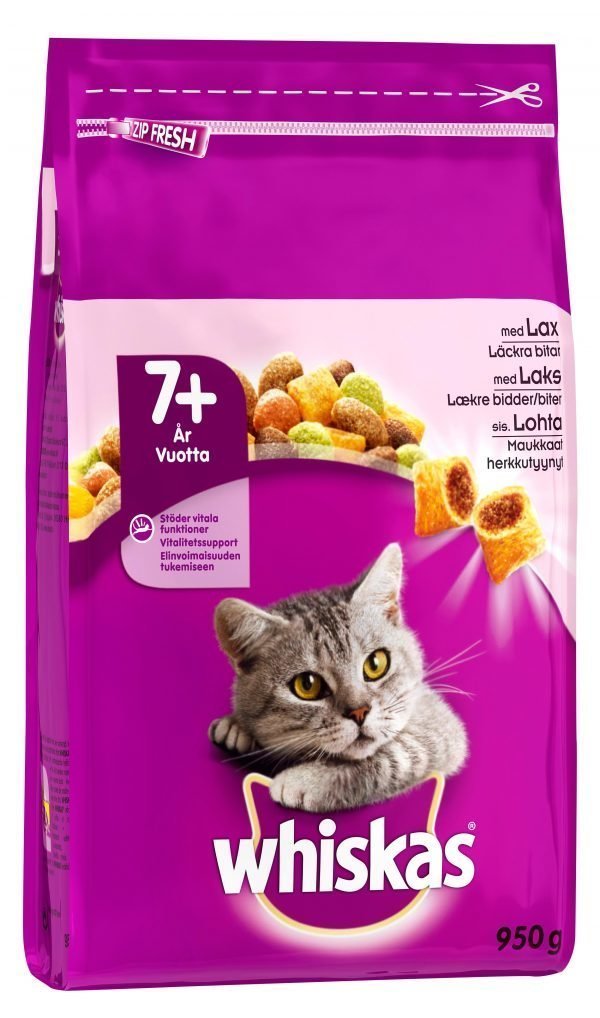 Whiskas 7+ Lohta 950 G Kissan Ruoka