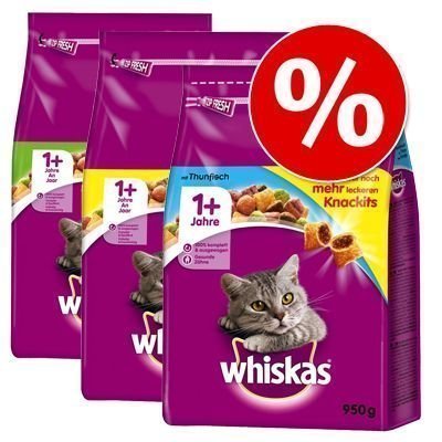 Whiskas Adult -valikoima 3 x 3