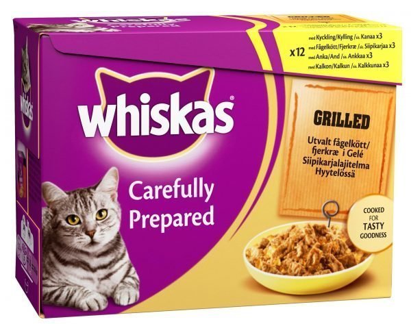 Whiskas Grillattua Siipikarjaa 12 X 85 G Kissan Annospakkaus