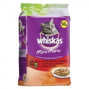 Whiskas Kissanruoka 6 X 50 G Mini Menu Liha