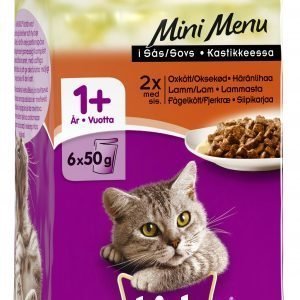 Whiskas Mini Menu Mix 6 X 50 G Kissan Annospakkaukset