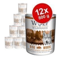 Wolf of Wilderness -säästöpakkaus 12 x 800 g - Green Fields - lammas