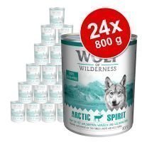 Wolf of Wilderness -säästöpakkaus 24 x 800 g - Arctic Spirit - poro