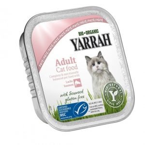 Yarrah Cat Organic Salmon Paté 16x100 G