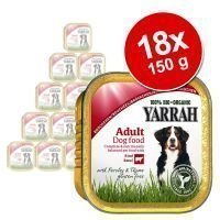 Yarrah Organic -säästöpakkaus 18 x 150 g - Wellness Pâté: kalkkuna & aloe vera